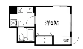 コーポミナミ【1階】の間取り