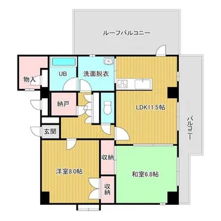 エクシーブ中野【6階】の間取り