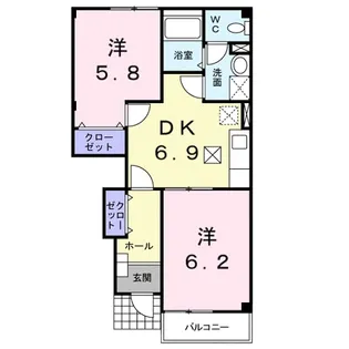 Rose Hill【1階】の間取り