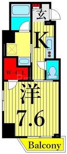 CAVE YUSHIMA【8階】の間取り