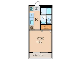 ヴィラ月ノ輪【2階】の間取り