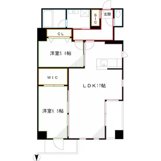 グランシャルール武蔵境【9階】の間取り