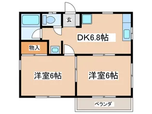ラーク柳島【2階】の間取り