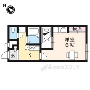 レオパレス雪月花【2階】の間取り
