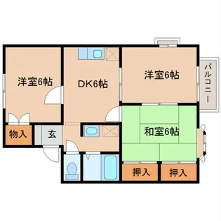 メンバーズタウン E棟【1階】の間取り