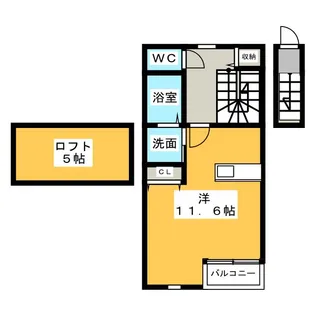 エスパシオ上橋【2階】の間取り
