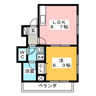 ハウスM【3階】の間取り