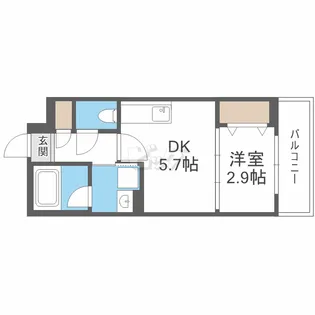 S-RESIDENCE北大前ascent【3階】の間取り