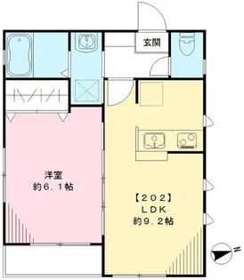 カーサルビア【2階】の間取り
