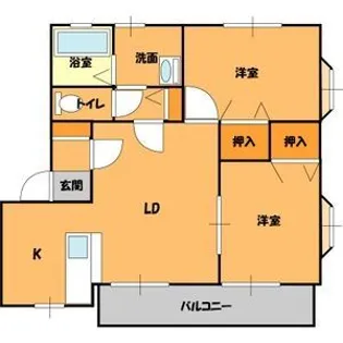 ファミーユB【1階】の間取り
