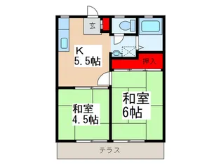 第一浅古ハイツ【1階】の間取り