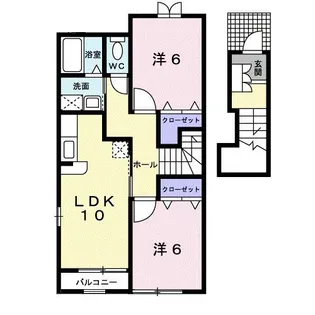 ザ・クインテッドII【2階】の間取り