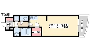 セレニテ新大阪弐番館【5階】の間取り
