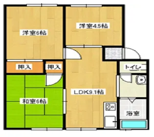 メゾンキタザワ【1階】の間取り