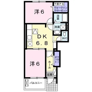 カーサ ヴェルデ【1階】の間取り