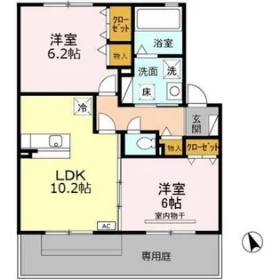 グランシャリオ【1階】の間取り