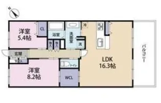 レジェ南草津【11階】の間取り