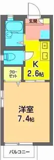 ハウスウッドベルB【1階】の間取り