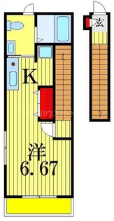 ルレーヴ市川【2階】の間取り