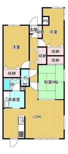スモールワールドシンフォニー【2階】の間取り