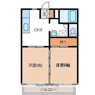 ドミトリー荒 C【1階】の間取り