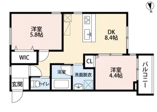 MIRAISM五日市【1階】の間取り
