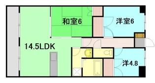 コーポラスみなり【2階】の間取り