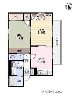 ベルメゾンA【1階】の間取り