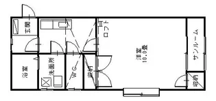 ラベンダーハイツL【1階】の間取り