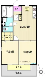 ハイツ ストリームズ【1階】の間取り