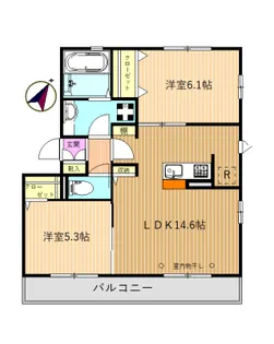 コーポバンブ【3階】の間取り