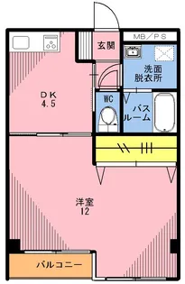 ヴィラ・ホワイトオーク【2階】の間取り