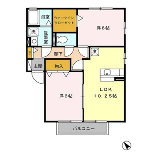 群馬県邑楽郡大泉町坂田4【アパート】の間取り
