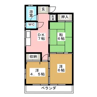 コーポコンノ【2階】の間取り