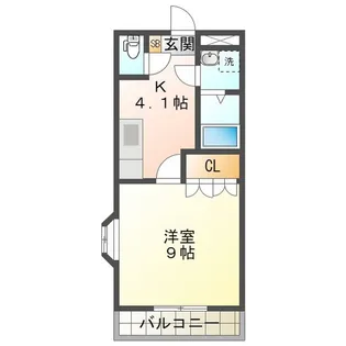メルヴェール【1階】の間取り