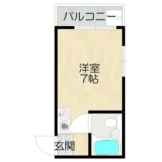 大阪府大阪市東住吉区田辺6【マンション】の間取り