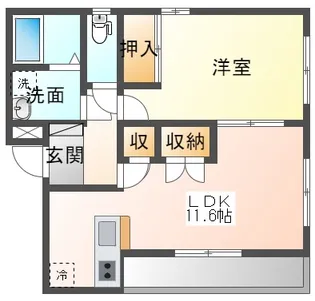 YKラピュタ【1階】の間取り