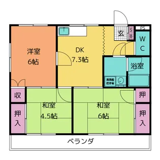 ドリームハイツ【1階】の間取り