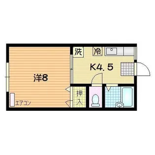 コンフォートフラッツ1st【1階】の間取り