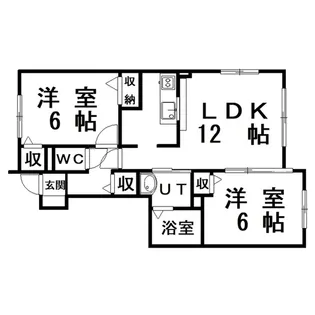 メゾフォルテ east【1階】の間取り