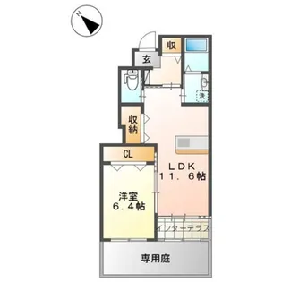 ベルフォーレ・アイリス 2【1階】の間取り