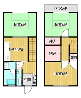 近戸アパートの間取り