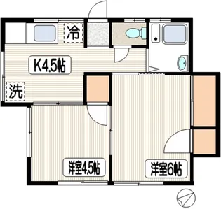 タカセハイツ【1階】の間取り