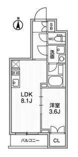 ALTERNA亀戸III【4階】の間取り