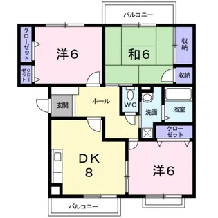 エスタール【1階】の間取り