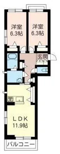 アントワーヌ【2階】の間取り