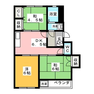 第12平松マンション【2階】の間取り