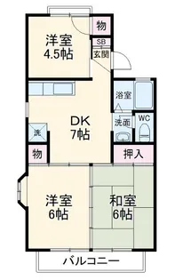 ライトタウン宮久保B【2階】の間取り