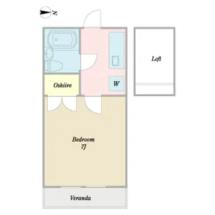 アイシイ東綾瀬【2階】の間取り