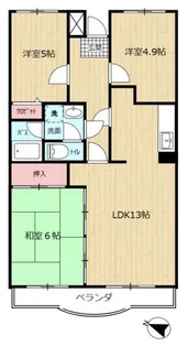 シャルム春日部【5階】の間取り